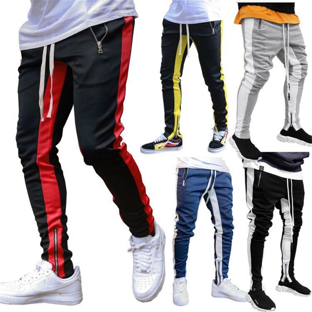 Men Black Casual Track Pants Hip Hop Fashion Men Black Casual Track Pants Hip Hop Fashion
