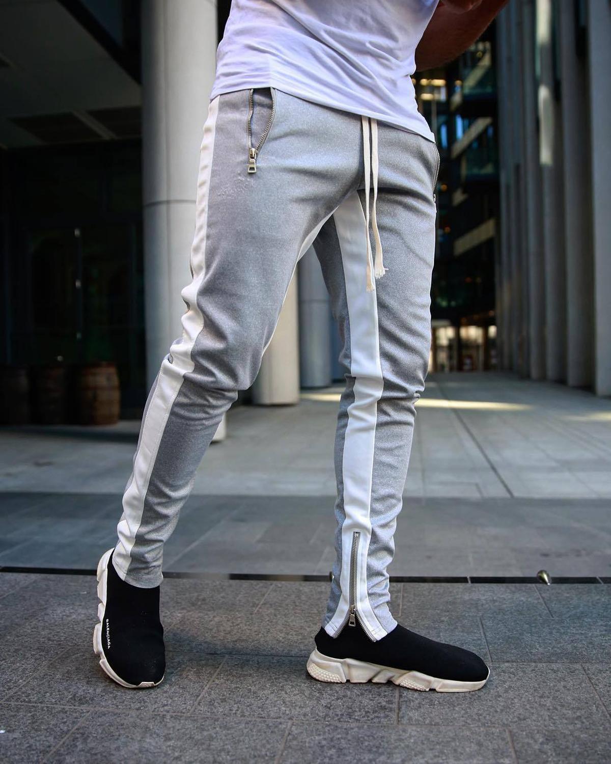 Men Black Casual Track Pants Hip Hop Fashion Men Black Casual Track Pants Hip Hop Fashion