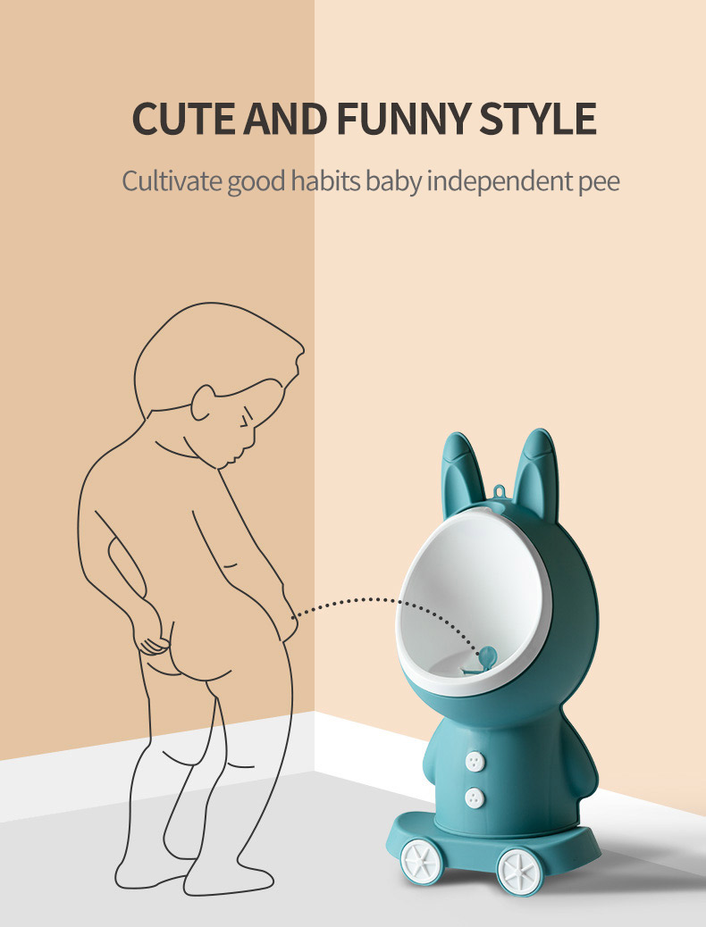Portable Rabbit Baby Potty Toilet Stand Vertical Urinal Training For Boys