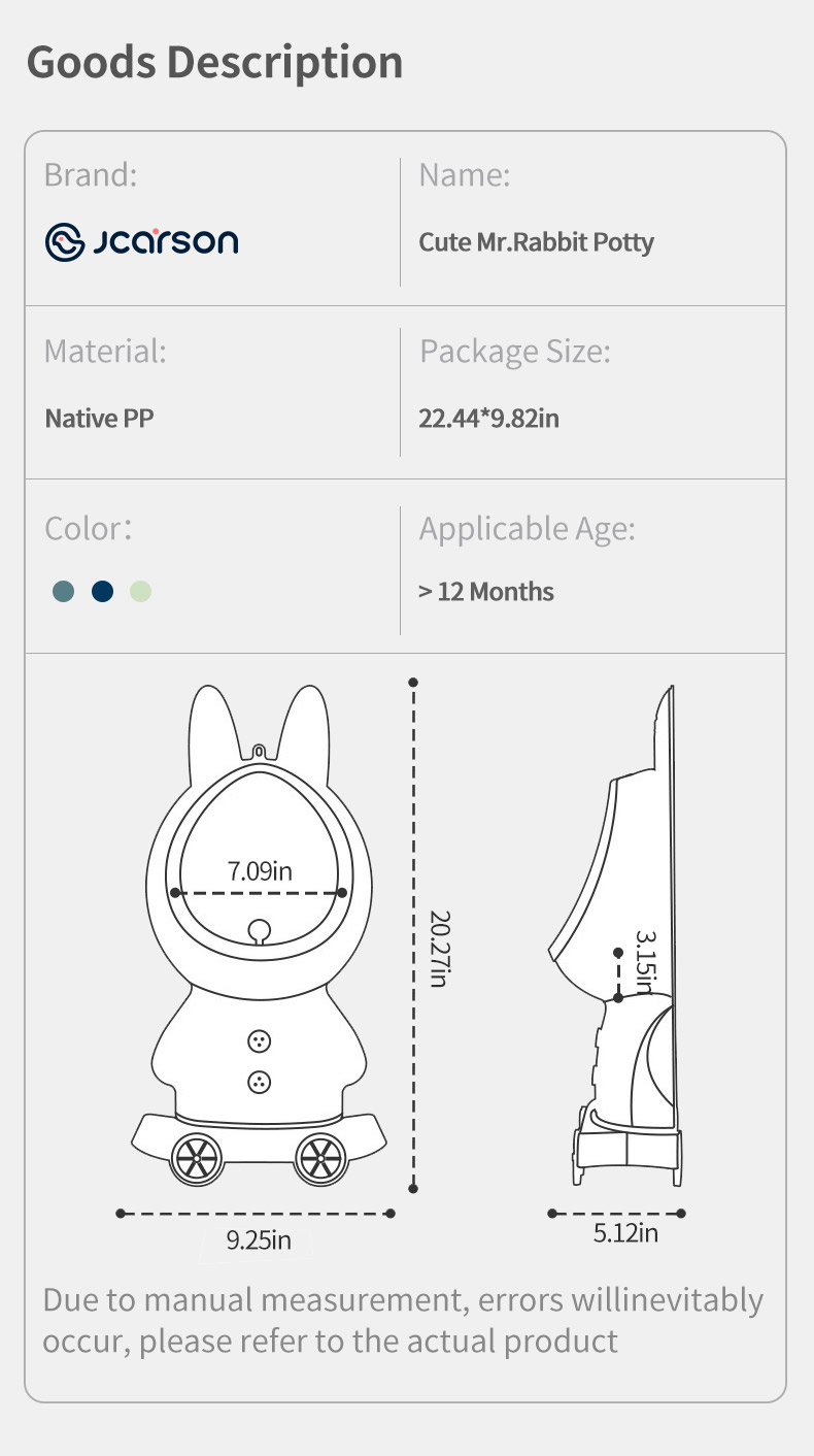 Portable Rabbit Baby Potty Toilet Stand Vertical Urinal Training For Boys