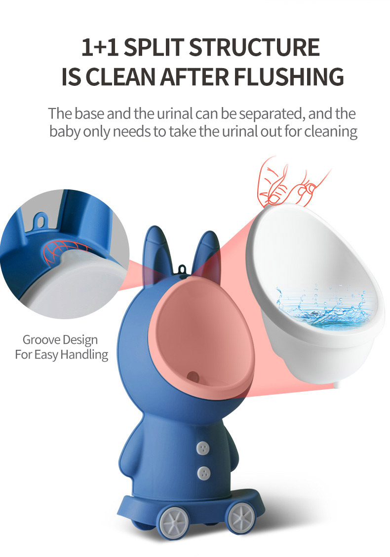 Portable Rabbit Baby Potty Toilet Stand Vertical Urinal Training For Boys
