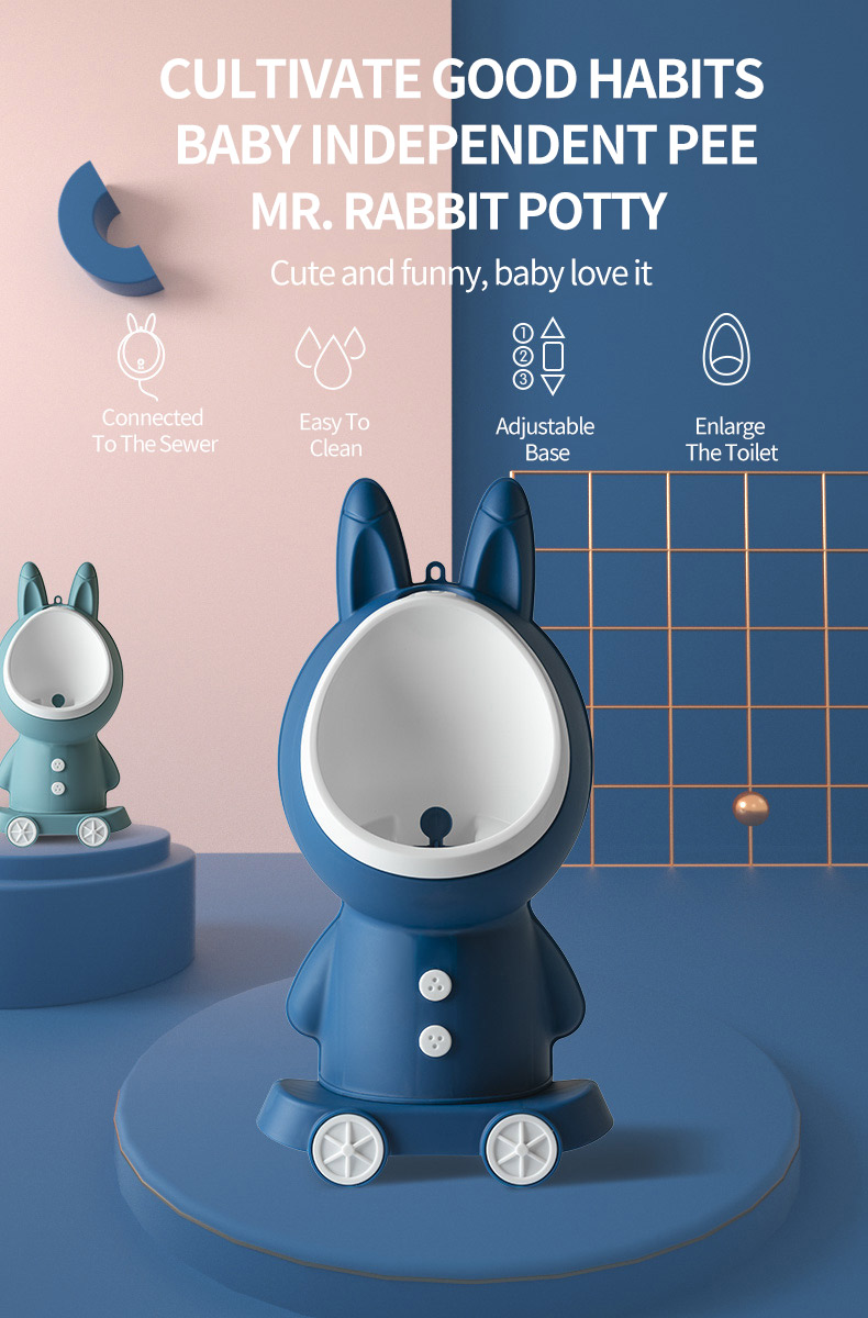 Portable Rabbit Baby Potty Toilet Stand Vertical Urinal Training For Boys