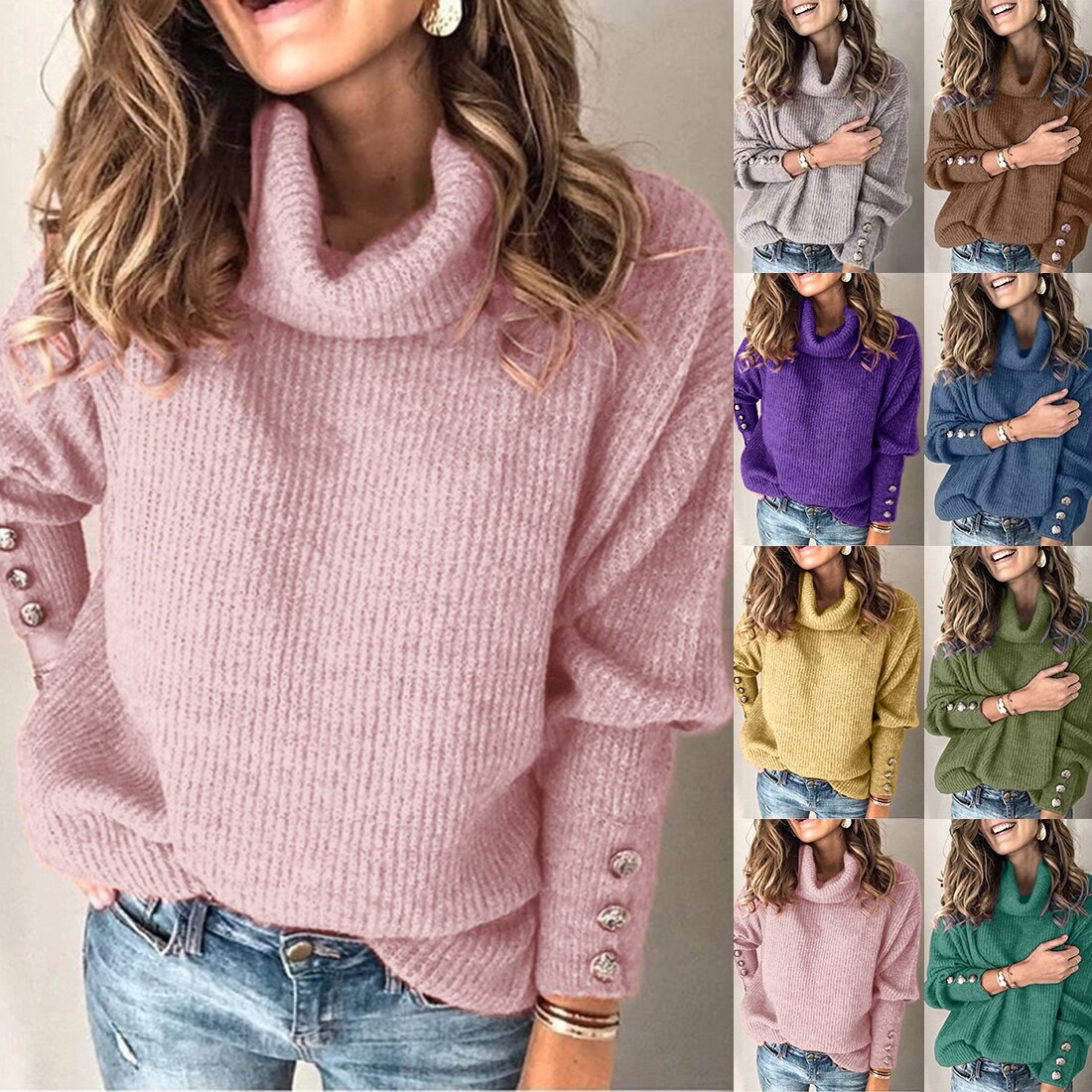 2 Piece Set Long Sleeve Knitted Sweater Bodycon  Pullover Long Pencil Skirt Suit 2 Piece Set Long Sleeve Knitted Sweater Bodycon  Pullover Long Pencil Skirt Suit