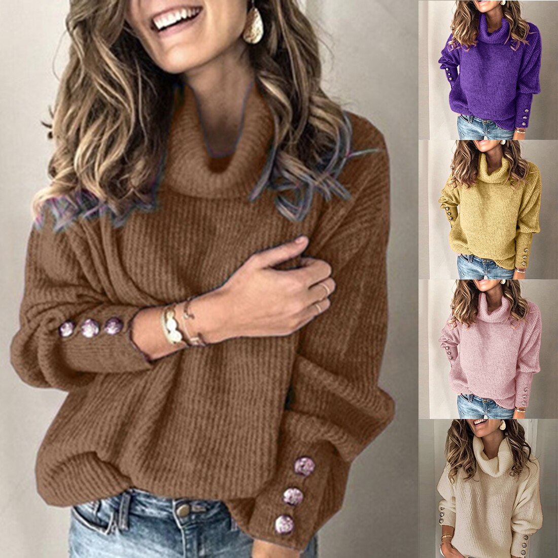 2 Piece Set Long Sleeve Knitted Sweater Bodycon  Pullover Long Pencil Skirt Suit 2 Piece Set Long Sleeve Knitted Sweater Bodycon  Pullover Long Pencil Skirt Suit