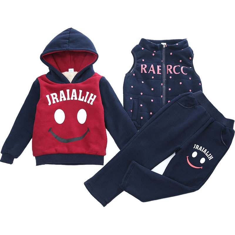 Kids 3 PCS Sets Warm Spring Clothing Kids 3 PCS Sets Warm Spring Clothing