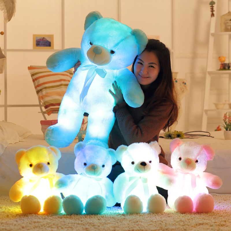 Colourful Glowing Teddy Bear Plush Toy Colourful Glowing Teddy Bear Plush Toy