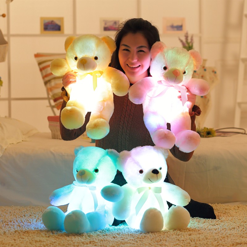 Colourful Glowing Teddy Bear Plush Toy Colourful Glowing Teddy Bear Plush Toy