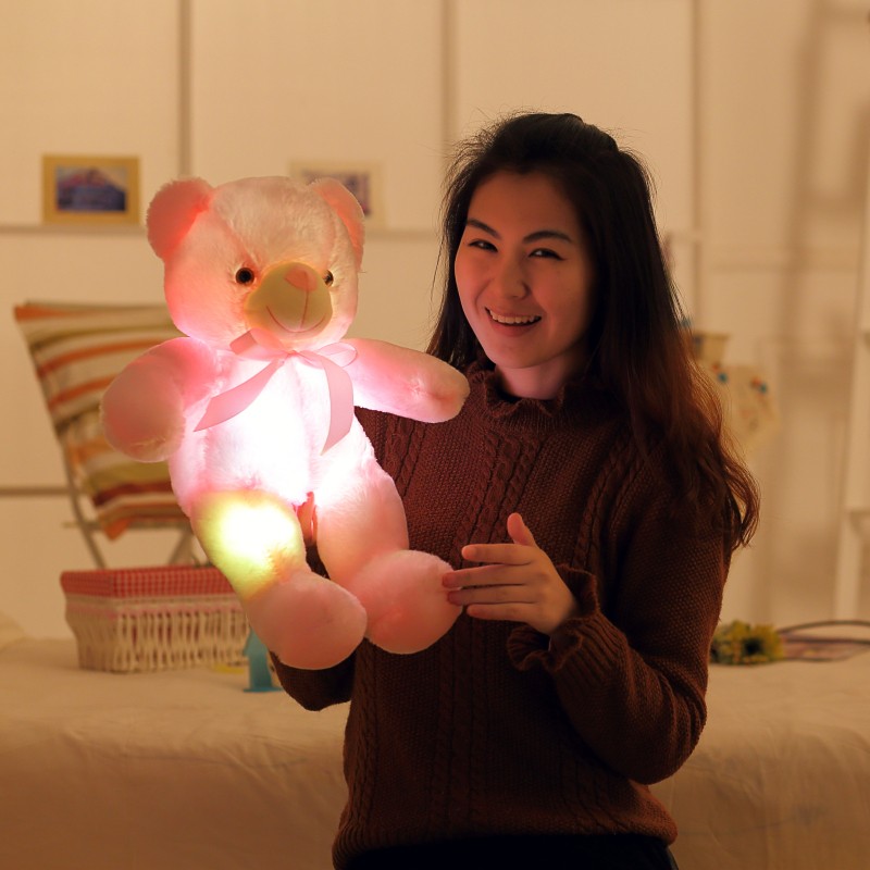 Colourful Glowing Teddy Bear Plush Toy Colourful Glowing Teddy Bear Plush Toy