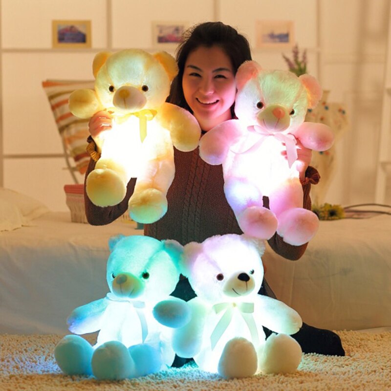 Colourful Glowing Teddy Bear Plush Toy Colourful Glowing Teddy Bear Plush Toy