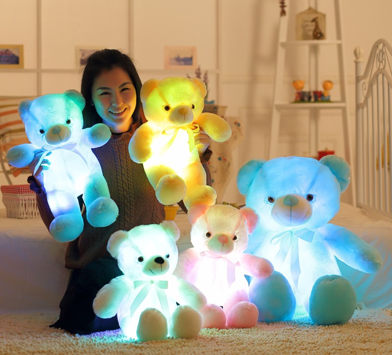 Colourful Glowing Teddy Bear Plush Toy Colourful Glowing Teddy Bear Plush Toy