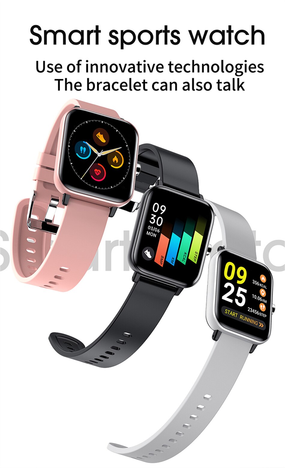 New Multi-function Bluetooth Unisex Smart Watch