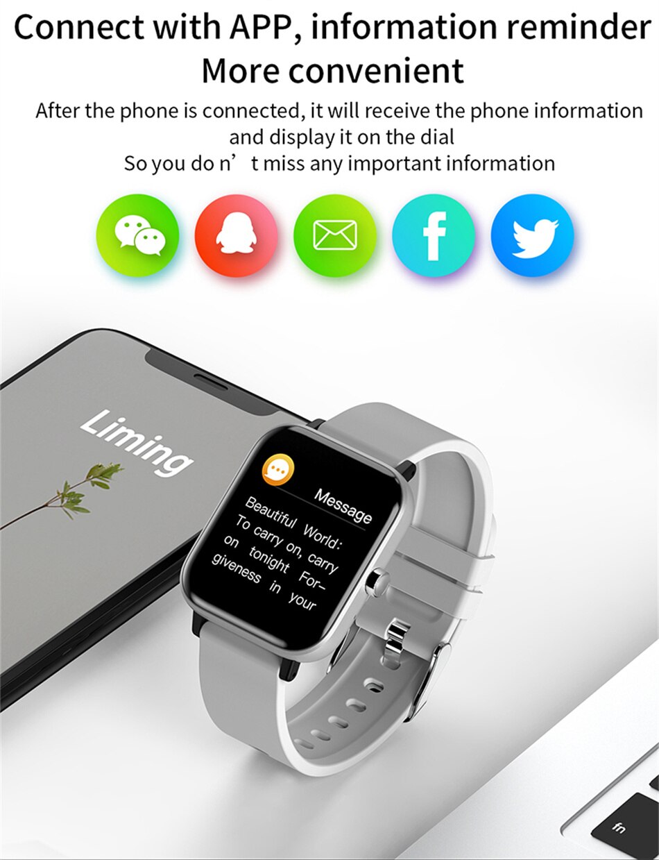 New Multi-function Bluetooth Unisex Smart Watch