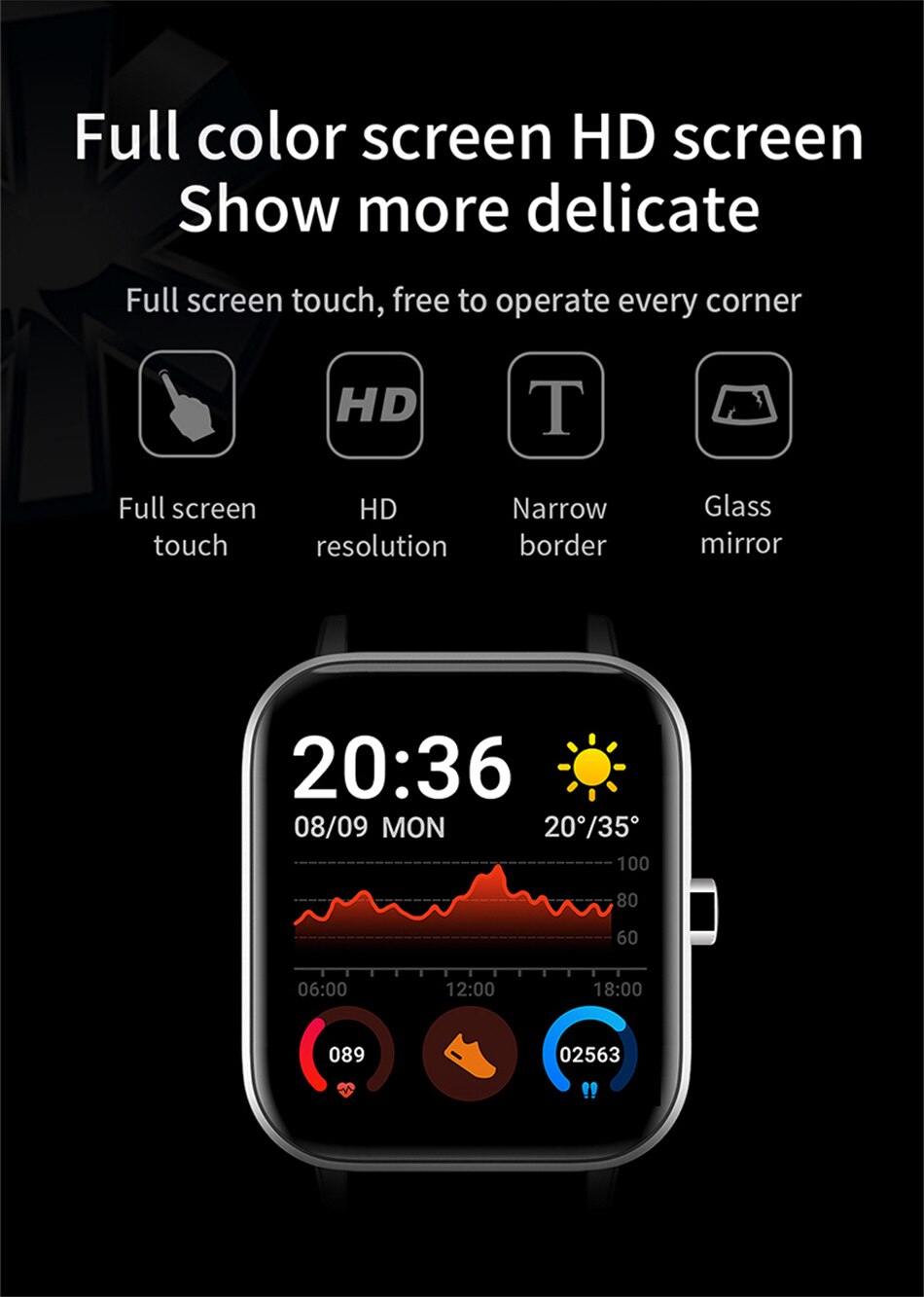 New Multi-function Bluetooth Unisex Smart Watch