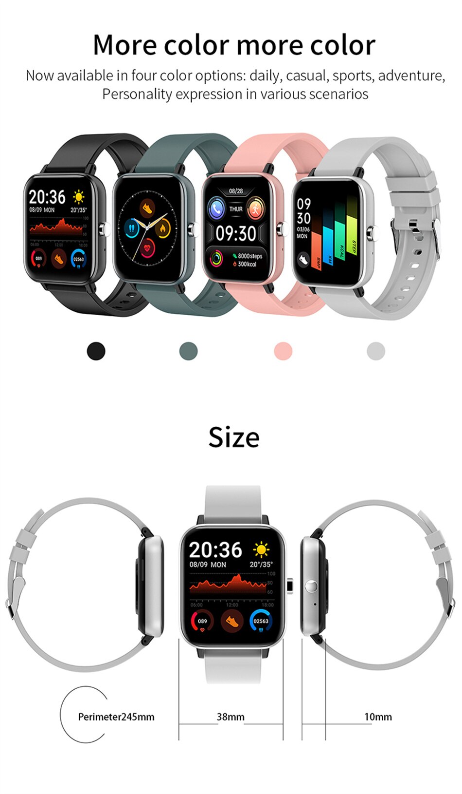 New Multi-function Bluetooth Unisex Smart Watch