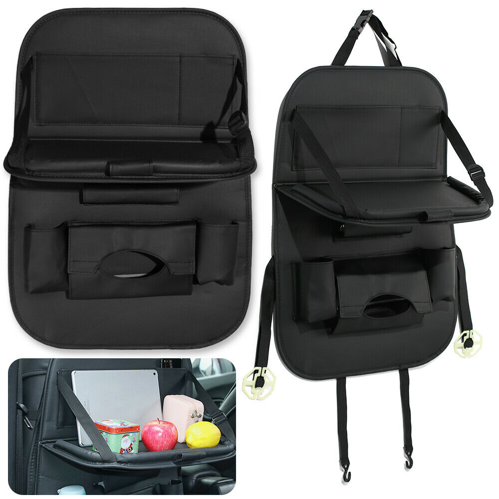 Car Seat Back Organizer Storage Bag with Foldable tray Car Seat Back Organizer Storage Bag with Foldable tray