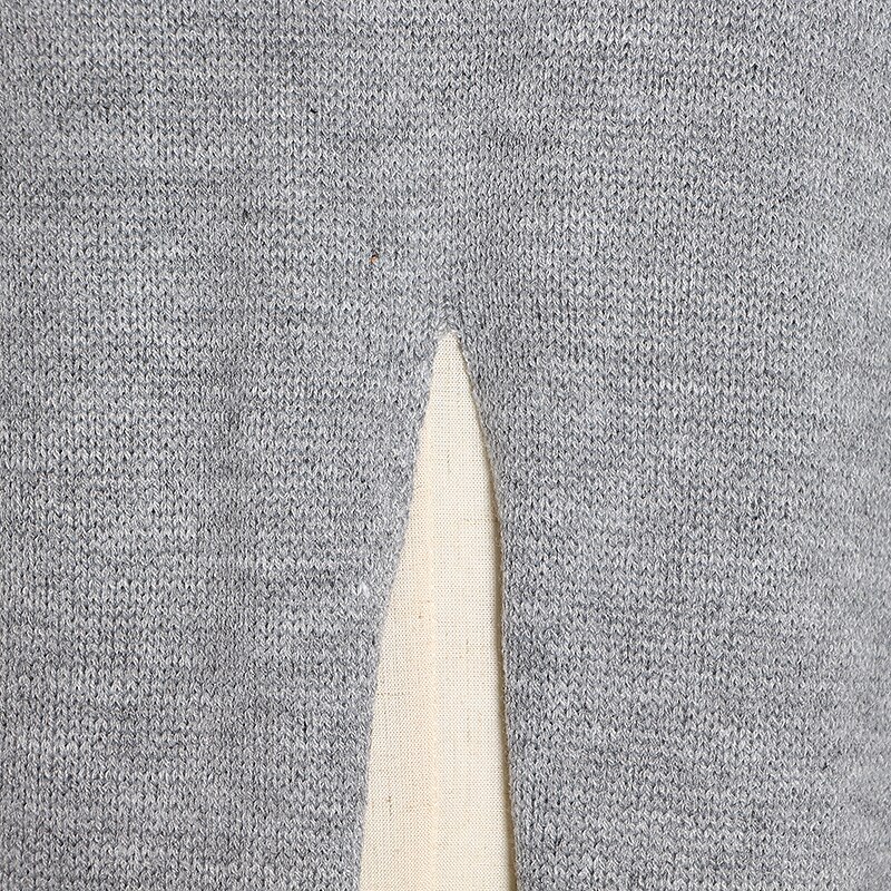 Split Black Sweater Women Long Sleeve Turtleneck Knitted Pullover Tops Split Black Sweater Women Long Sleeve Turtleneck Knitted Pullover Tops