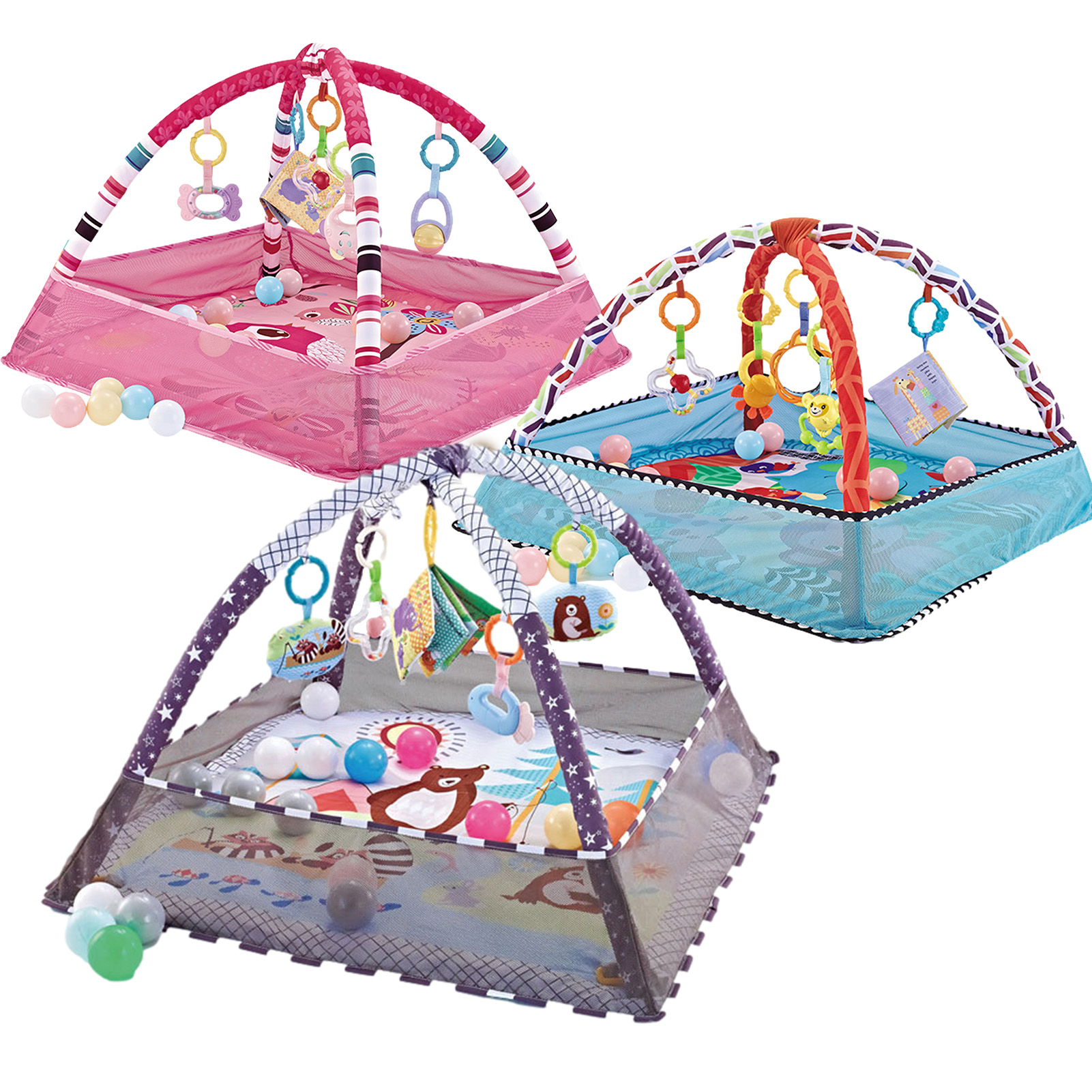 Baby Fitness Frame  Multifunctional Mat Fence Infant Rug Enlightenment Toys