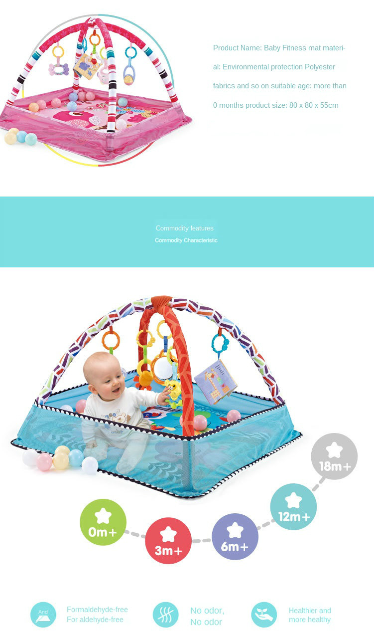 Baby Fitness Frame  Multifunctional Mat Fence Infant Rug Enlightenment Toys