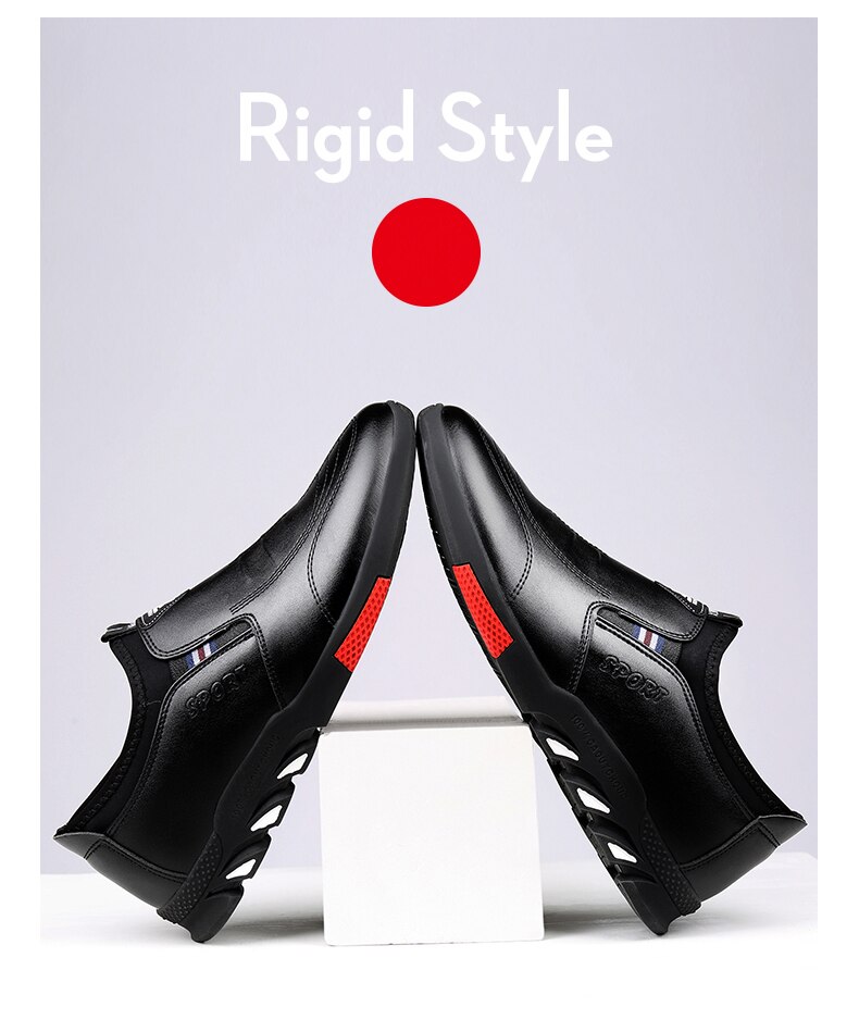 Leather Shoes Men's Leather Spring 2021 New Men's Business Casual Soft-Soled Non-Slip Breathable All-Match Footwear