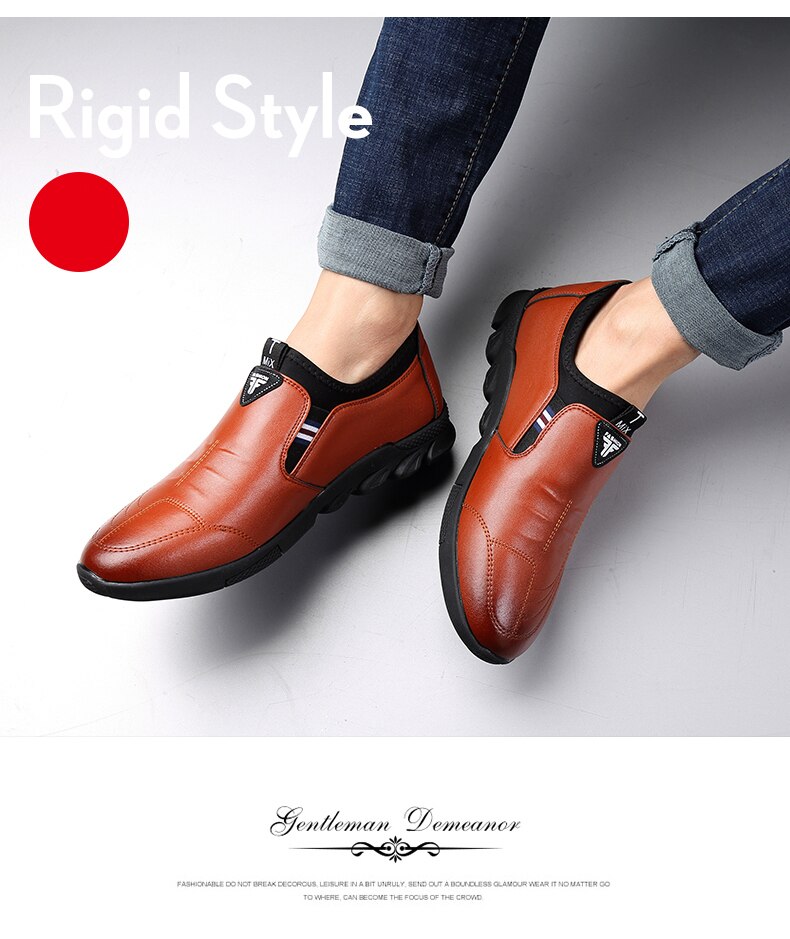 Leather Shoes Men's Leather Spring 2021 New Men's Business Casual Soft-Soled Non-Slip Breathable All-Match Footwear