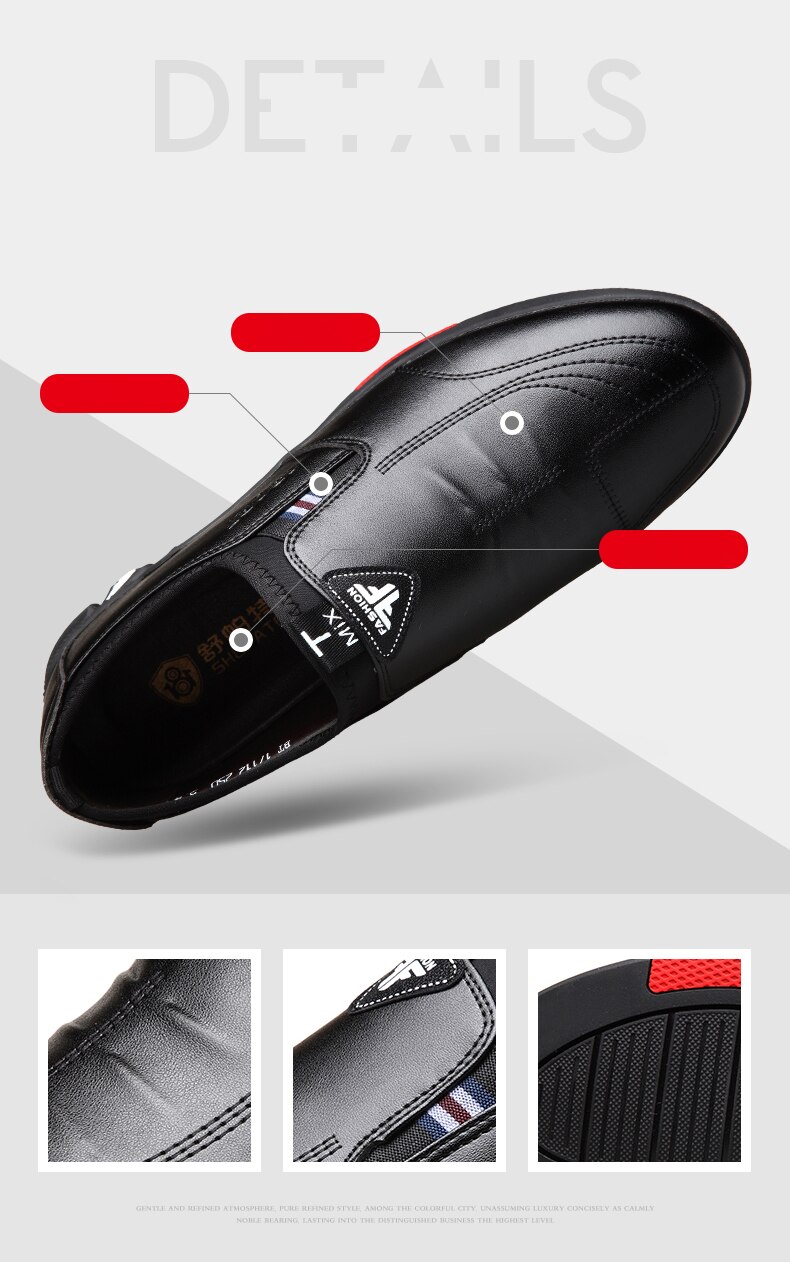 Leather Shoes Men's Leather Spring 2021 New Men's Business Casual Soft-Soled Non-Slip Breathable All-Match Footwear