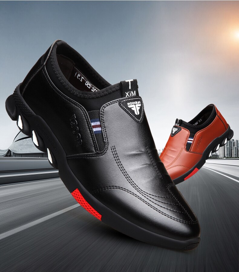Leather Shoes Men's Leather Spring 2021 New Men's Business Casual Soft-Soled Non-Slip Breathable All-Match Footwear