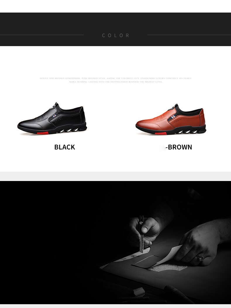 Leather Shoes Men's Leather Spring 2021 New Men's Business Casual Soft-Soled Non-Slip Breathable All-Match Footwear