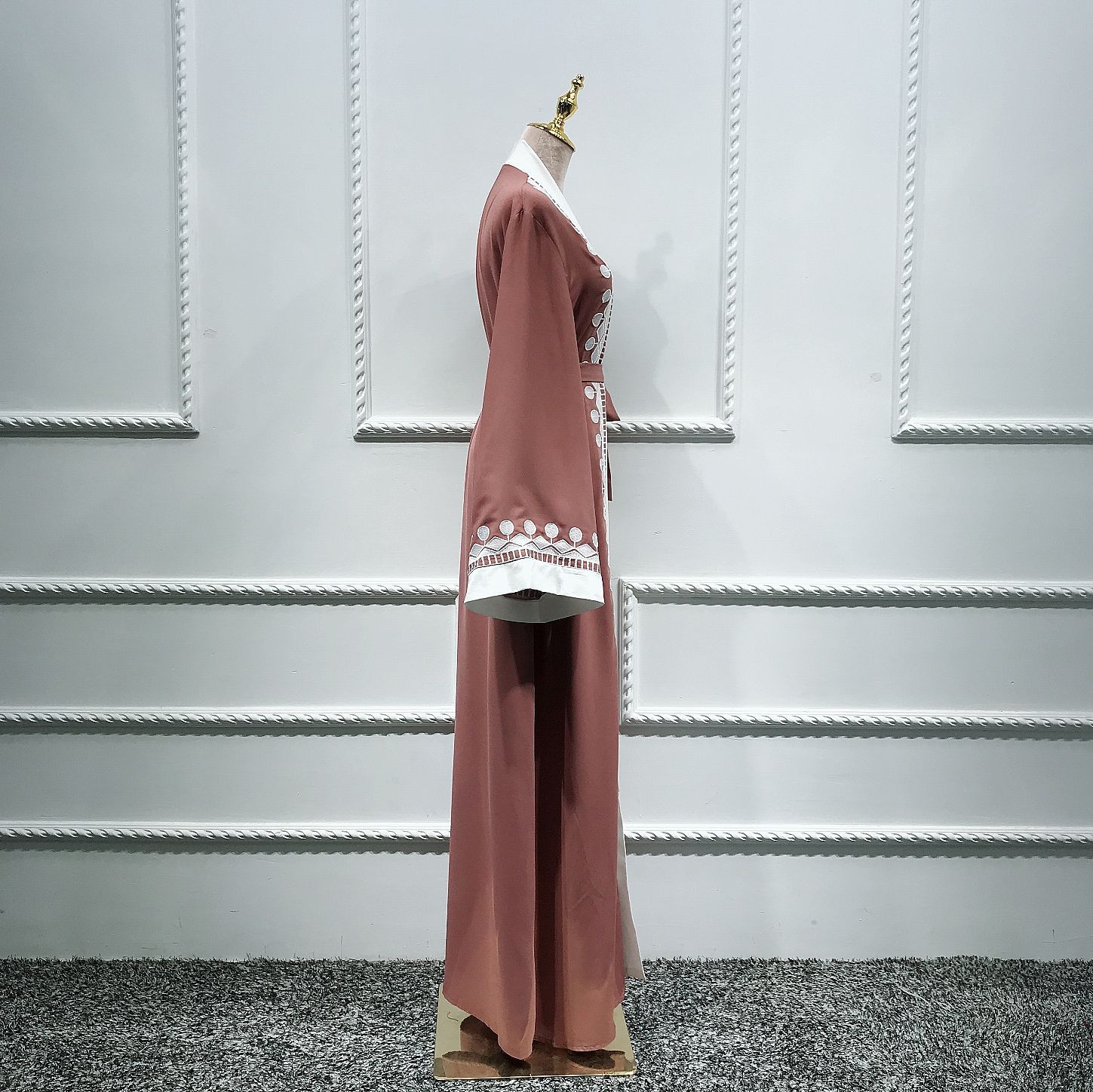 Ramadan Eid Open Abayas for Women Dubai Abaya Turkey Muslim Hijab Dress Kimono Cardigan Robe Musulmane Longue Djelaba Femme