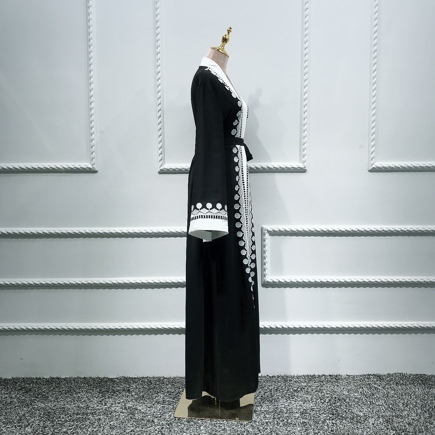 Ramadan Eid Open Abayas for Women Dubai Abaya Turkey Muslim Hijab Dress Kimono Cardigan Robe Musulmane Longue Djelaba Femme