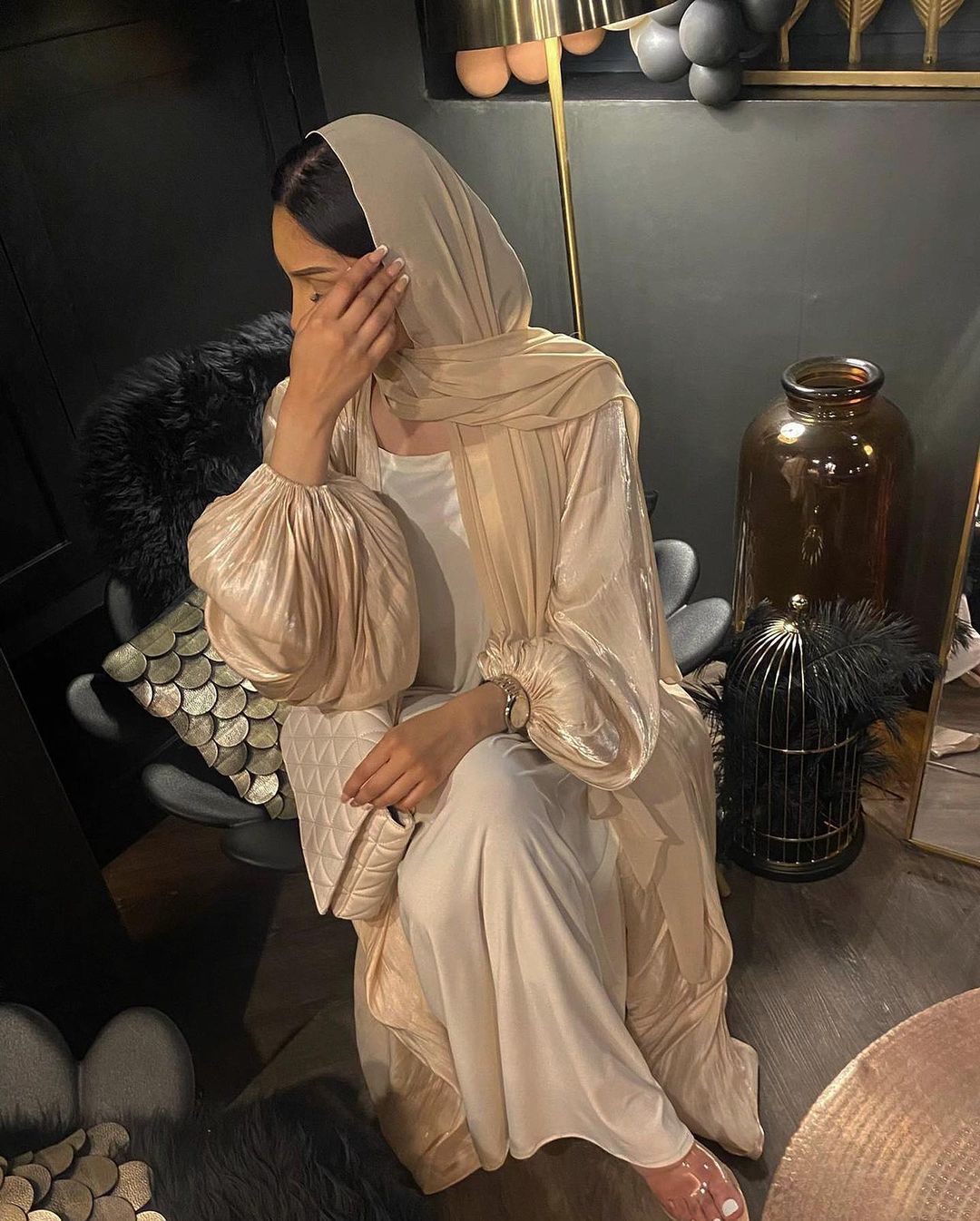 Eid Djellaba Abaya Dubai Shiny Soft Puff Sleeves Muslim Dress Silky Abaya Dubai Turkey Muslim Dress Islam Abayas With Belt WY56 Eid Djellaba Abaya Dubai Shiny Soft Puff Sleeves Muslim Dress Silky Abaya Dubai Turkey Muslim Dress Islam Abayas With Belt WY56