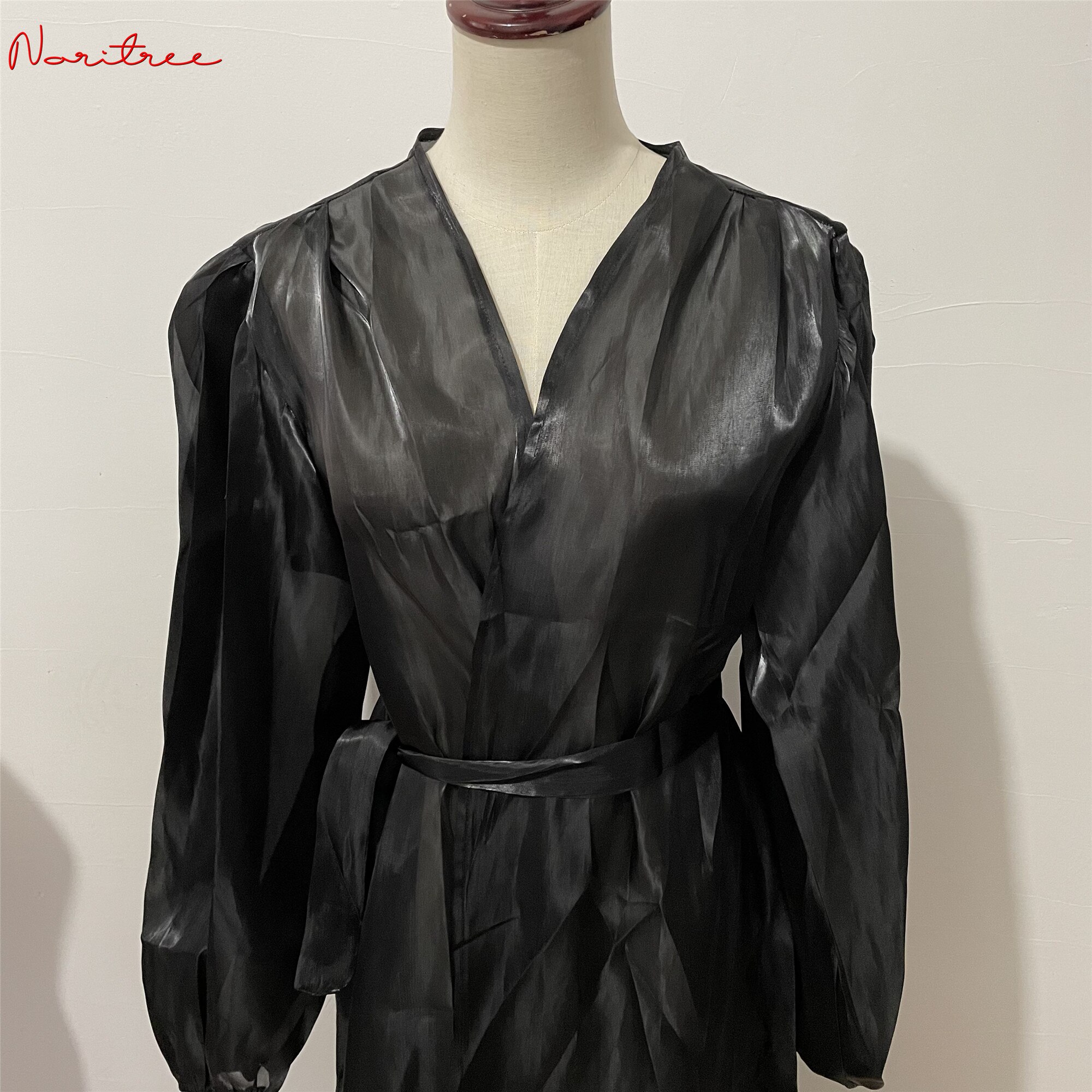 Eid Djellaba Abaya Dubai Shiny Soft Puff Sleeves Muslim Dress Silky Abaya Dubai Turkey Muslim Dress Islam Abayas With Belt WY56 Eid Djellaba Abaya Dubai Shiny Soft Puff Sleeves Muslim Dress Silky Abaya Dubai Turkey Muslim Dress Islam Abayas With Belt WY56