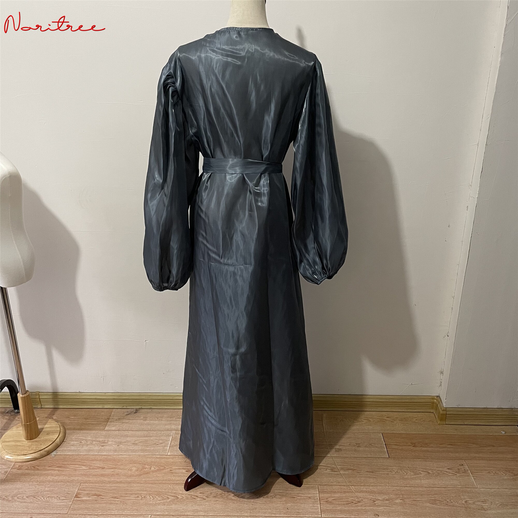 Eid Djellaba Abaya Dubai Shiny Soft Puff Sleeves Muslim Dress Silky Abaya Dubai Turkey Muslim Dress Islam Abayas With Belt WY56 Eid Djellaba Abaya Dubai Shiny Soft Puff Sleeves Muslim Dress Silky Abaya Dubai Turkey Muslim Dress Islam Abayas With Belt WY56