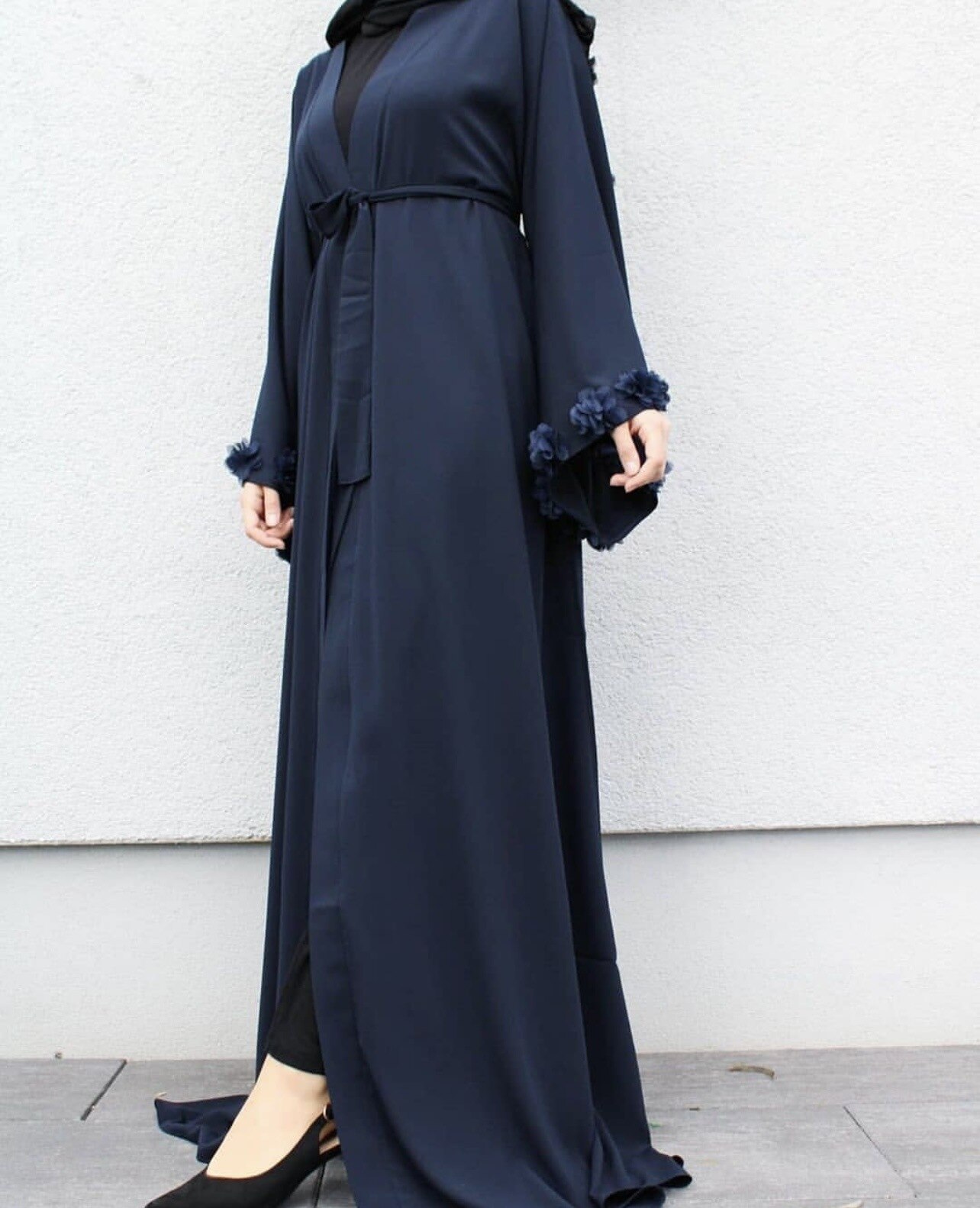 Eid Djellaba Abaya Dubai 3D Appliques Sleeves Muslim Dress Opened Abaya Dubai Turkey Muslim Dress Islam Abayas With Belt WY689 Eid Djellaba Abaya Dubai 3D Appliques Sleeves Muslim Dress Opened Abaya Dubai Turkey Muslim Dress Islam Abayas With Belt WY689