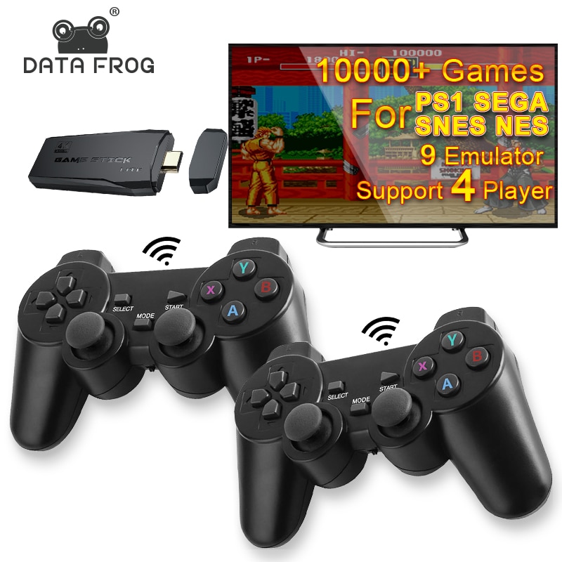Data Frog Y3 Lite 10000 Games 4K Game Stick TV Video Game Console Wireless Controller for PS1/SNES/SEGA 9 Emulator Retro Console Data Frog Y3 Lite 10000 Games 4K Game Stick TV Video Game Console Wireless Controller for PS1/SNES/SEGA 9 Emulator Retro Console
