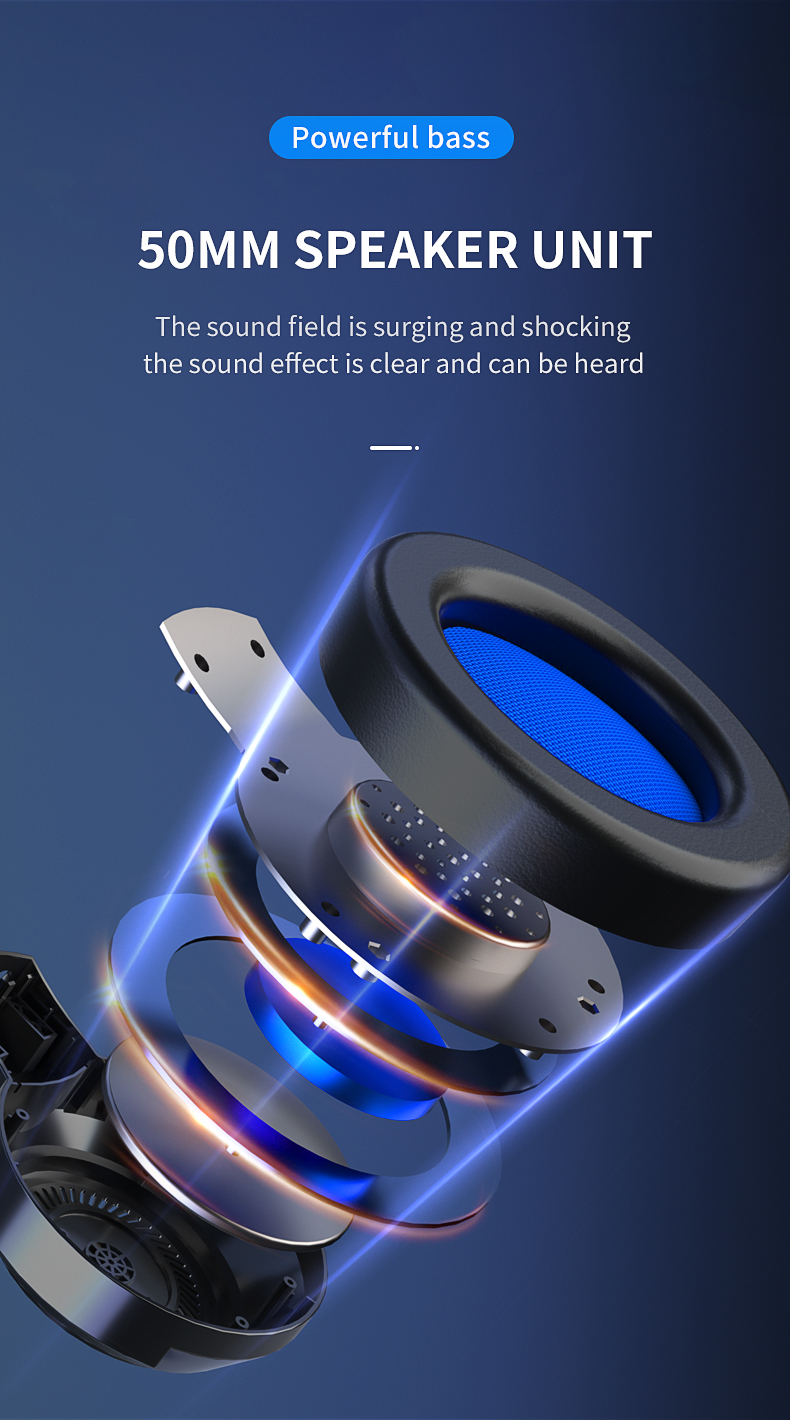 JIMARTI G60 Gaming Headsets Gamer Headphones Surround Sound Stereo Wired Earphones USB Microphone Colourful Light PCLaptop