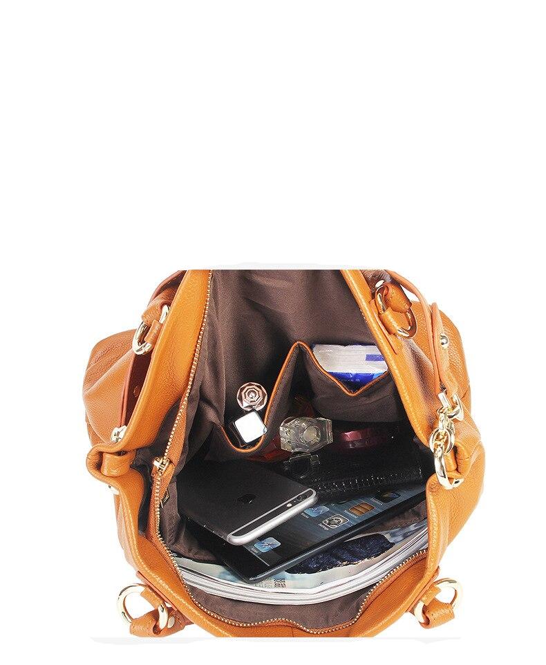 High-End First Layer Cowhide Ladies Handbags European And American Fashion Leather Handbags Shoulder Messenger Tote Bag35*15*28