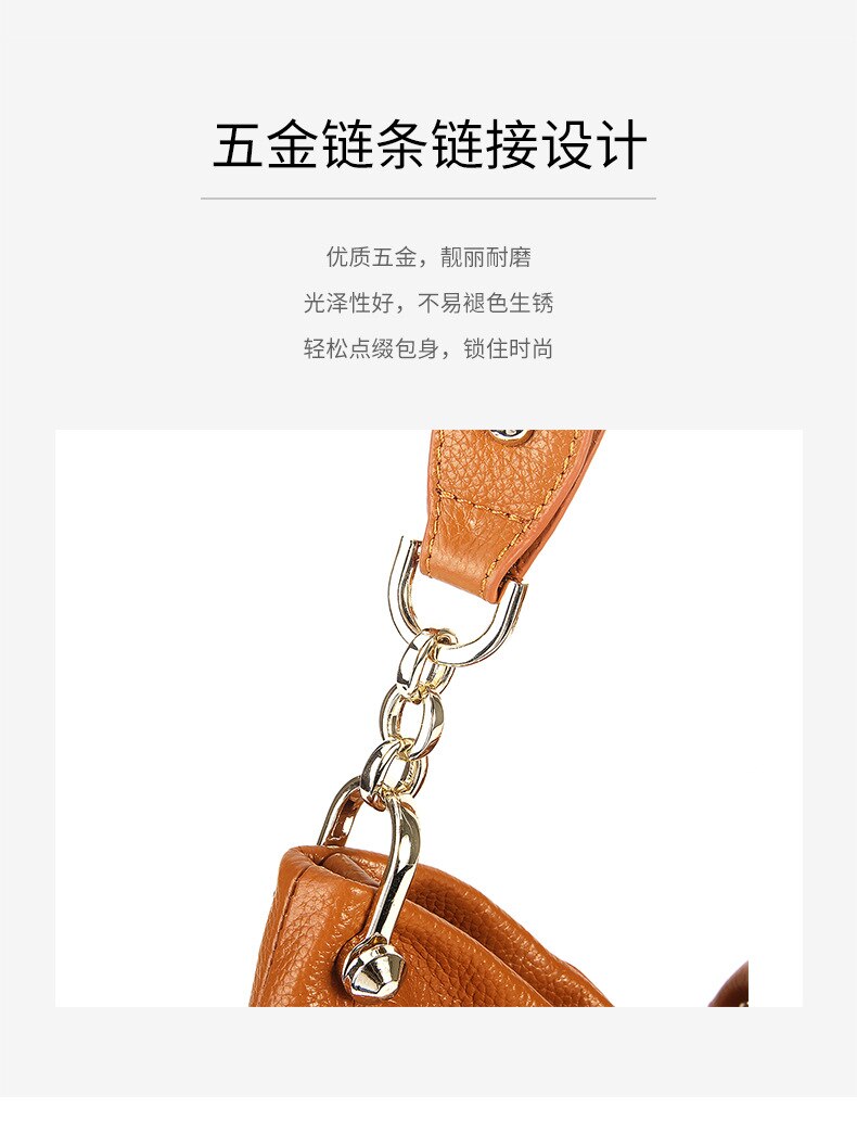 High-End First Layer Cowhide Ladies Handbags European And American Fashion Leather Handbags Shoulder Messenger Tote Bag35*15*28