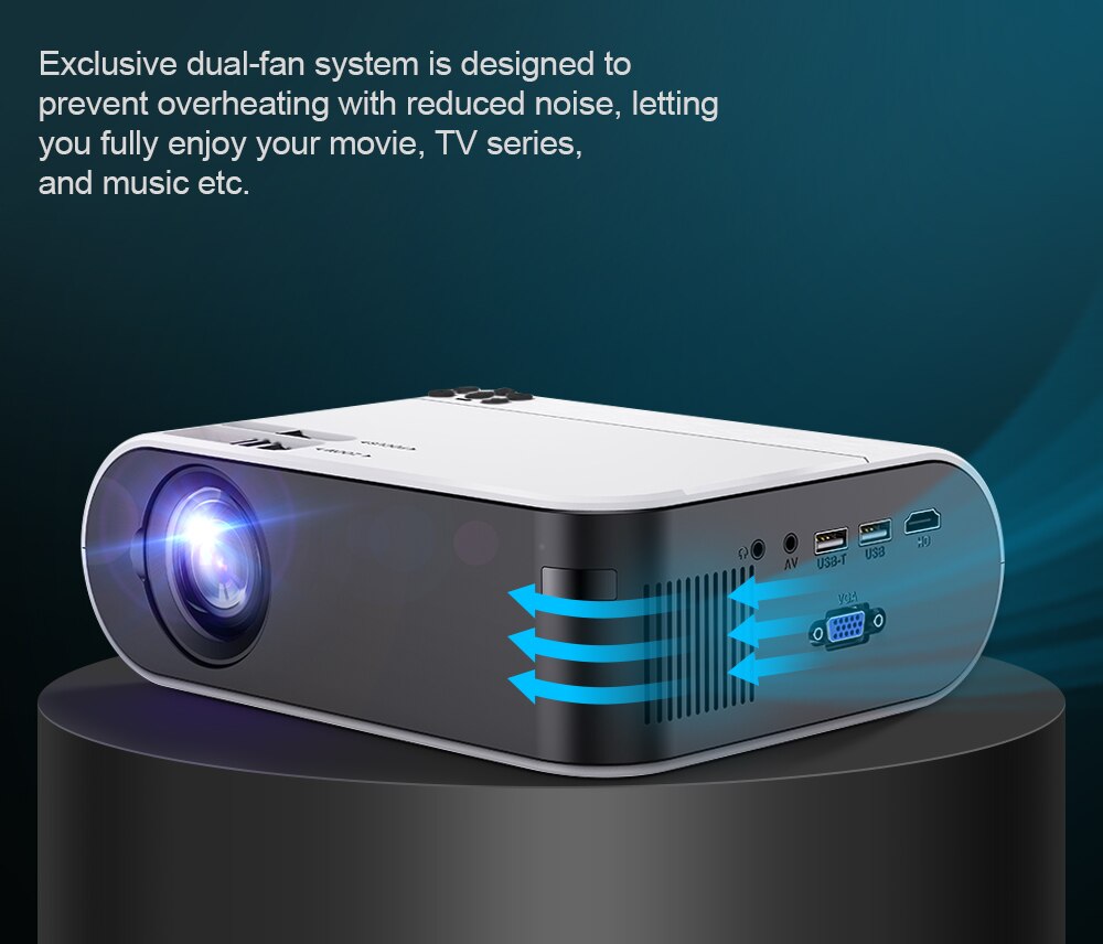 ThundeaL Mini Projector TD60 Portable Home Cinema 2800 Lumens Smartphone Multiscreen Video 3D Beamer Android WiFi LED Proyector