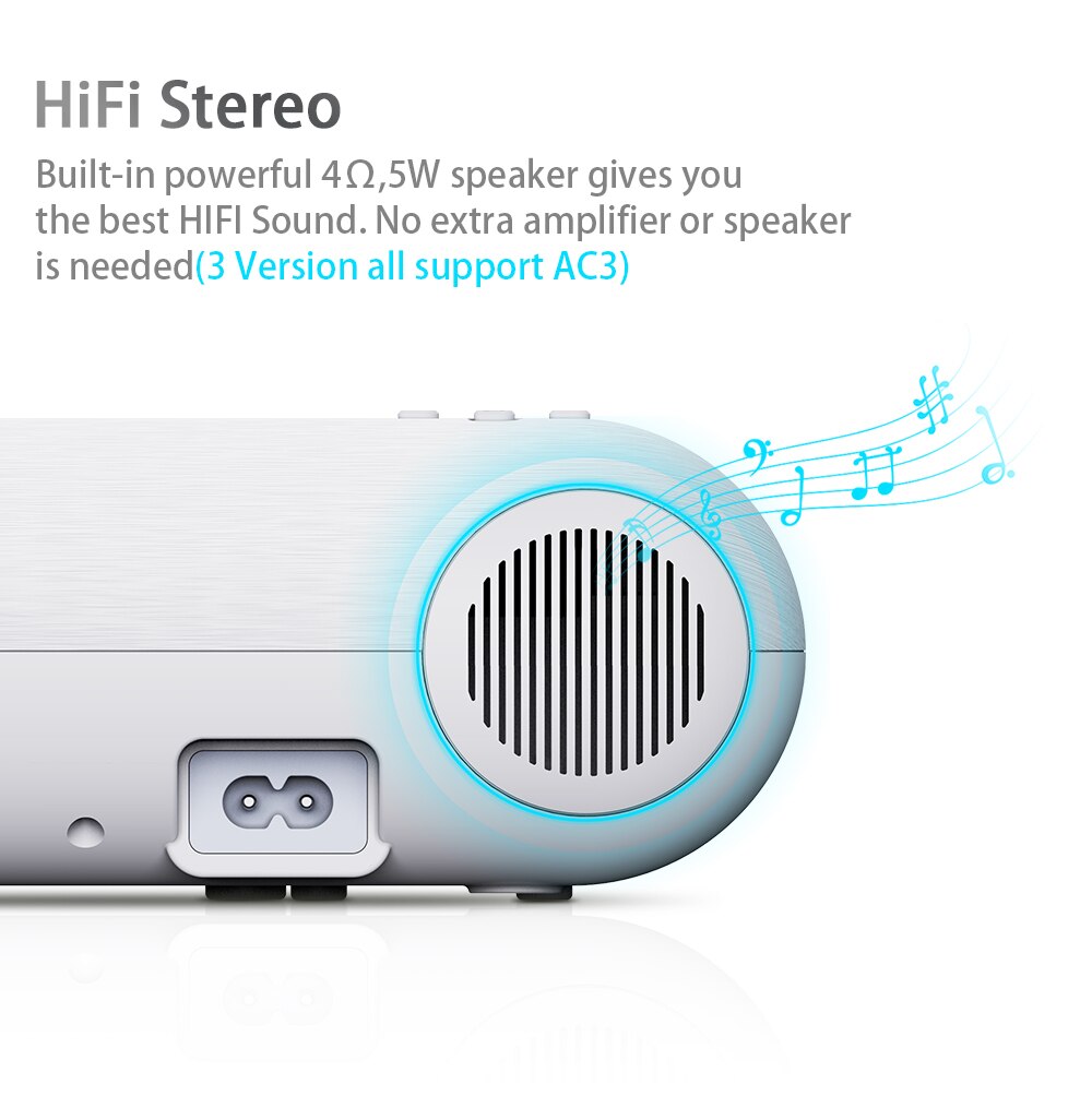 ThundeaL Mini Projector TD60 Portable Home Cinema 2800 Lumens Smartphone Multiscreen Video 3D Beamer Android WiFi LED Proyector