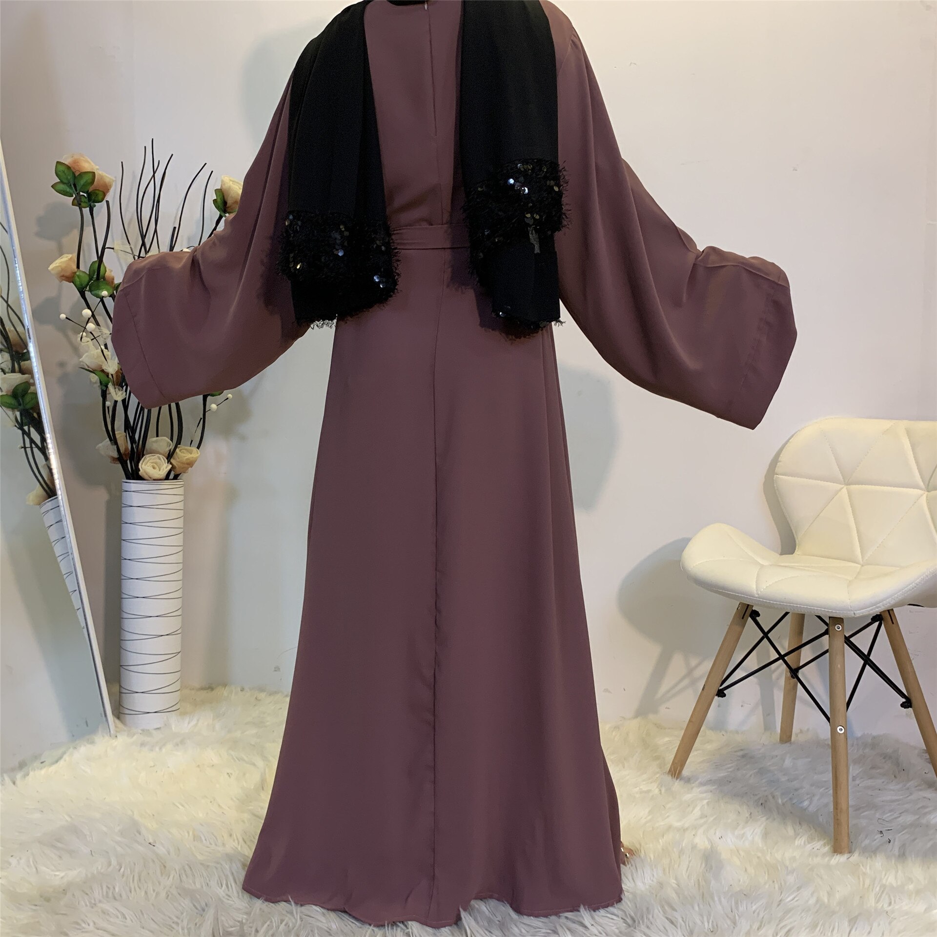 Abaya Dubai Turkey Muslim Fashion Hijab Abaya For Women Solid Color Islam Clothing African Dresses For Women Musulman Djellaba