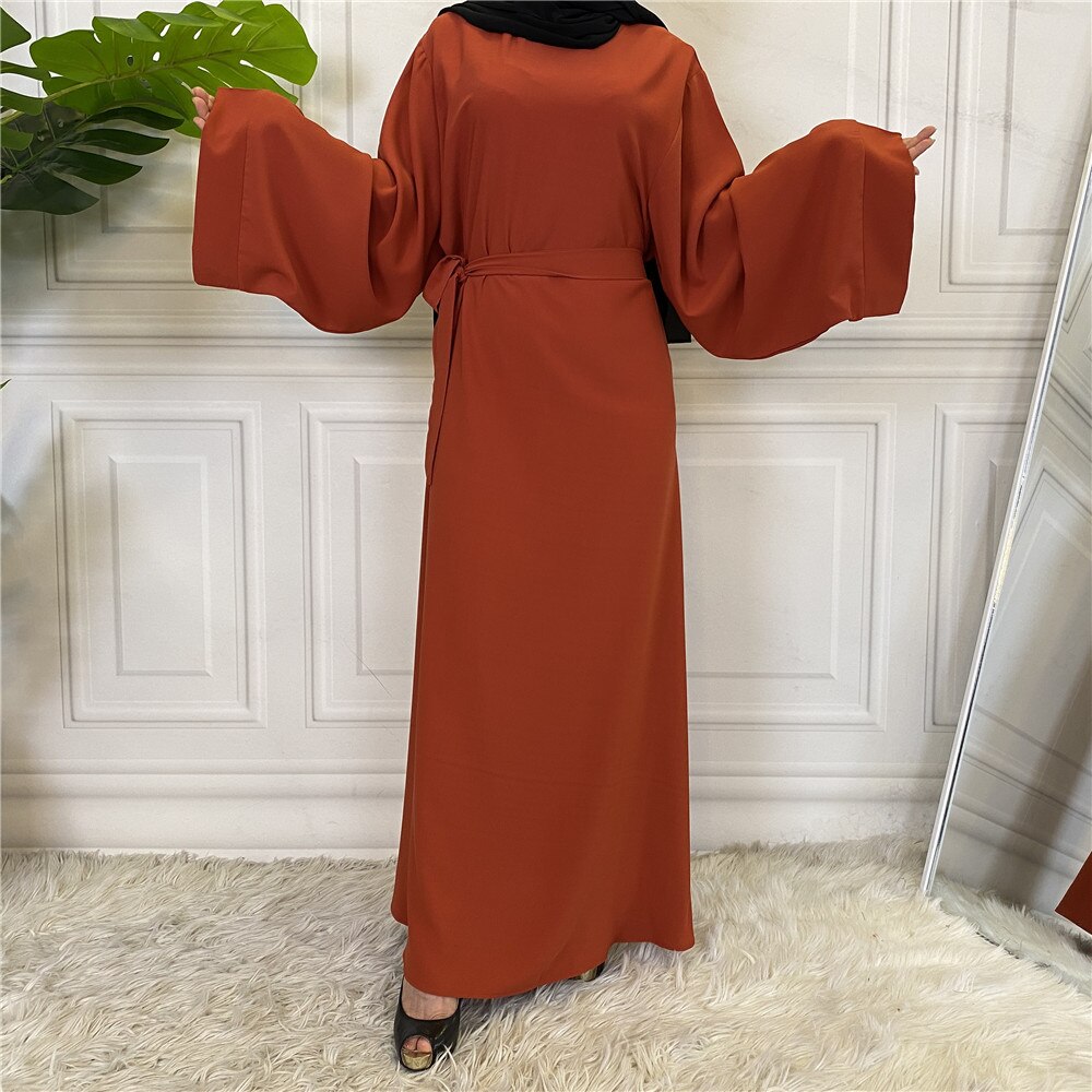 Abaya Dubai Turkey Muslim Fashion Hijab Abaya For Women Solid Color Islam Clothing African Dresses For Women Musulman Djellaba