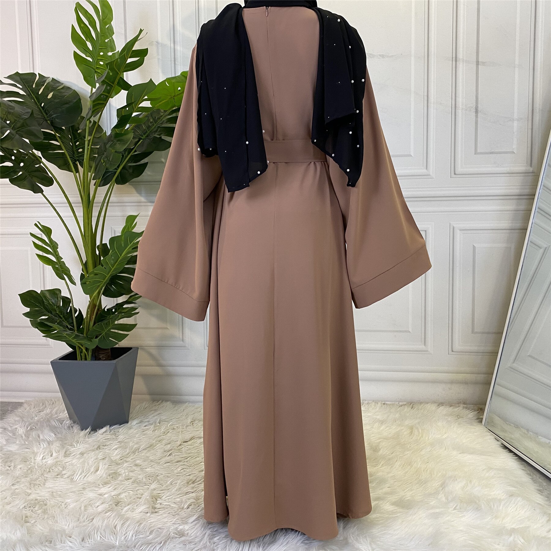 Abaya Dubai Turkey Muslim Fashion Hijab Abaya For Women Solid Color Islam Clothing African Dresses For Women Musulman Djellaba