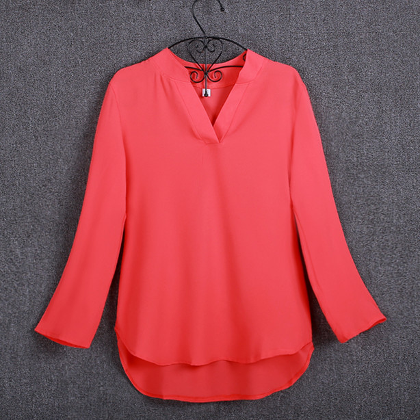 blusas mujer de moda women V-neck Chiffon Blouses Long sleeve Female Shirt Fashion Plus Size blusa feminina blouse S-5XL blusas mujer de moda women V-neck Chiffon Blouses Long sleeve Female Shirt Fashion Plus Size blusa feminina blouse S-5XL