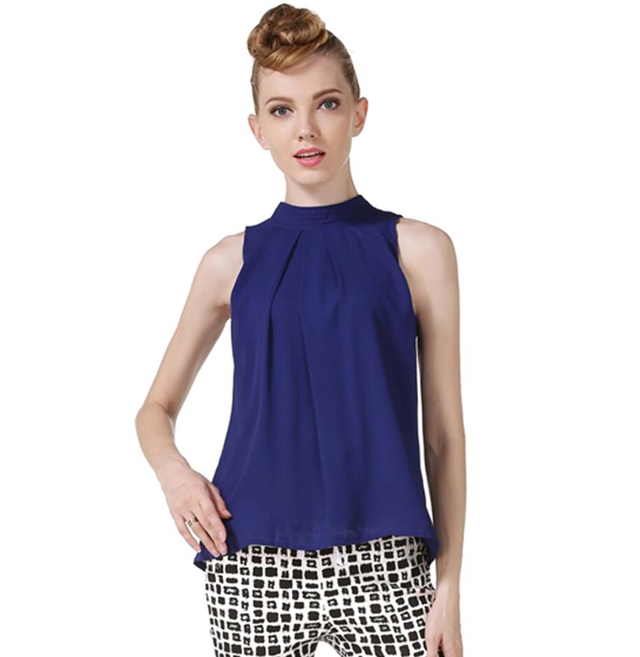 Chiffon Sleeveless Blouse 2020 Women Tops Brand Plus Size Causal Blouses Lady Shirts Summer Tops Blusas women clothing 5XL Chiffon Sleeveless Blouse 2020 Women Tops Brand Plus Size Causal Blouses Lady Shirts Summer Tops Blusas women clothing 5XL