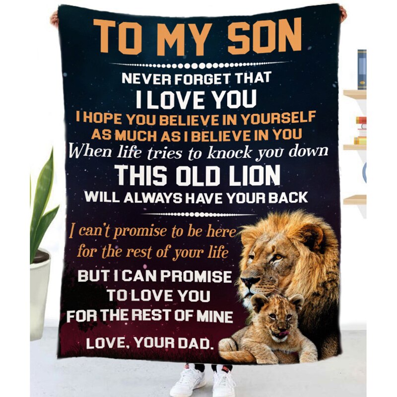 Letter Blanket to My Son Letter Printed Fleece Blanket Dad Mom for Son Air Mail Blanket Letter Quilts Positive Encourage Love Letter Blanket to My Son Letter Printed Fleece Blanket Dad Mom for Son Air Mail Blanket Letter Quilts Positive Encourage Love