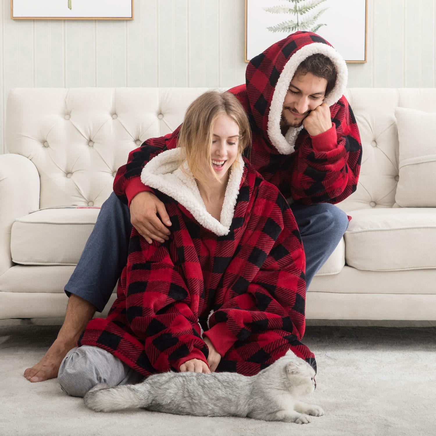 Winter Oversized Hoodies Sweatshirt Women Men Pullover Giant TV Blanket Hoodie Super Long Flannel Blanket with Sleeves Sudaderas Winter Oversized Hoodies Sweatshirt Women Men Pullover Giant TV Blanket Hoodie Super Long Flannel Blanket with Sleeves Sudaderas
