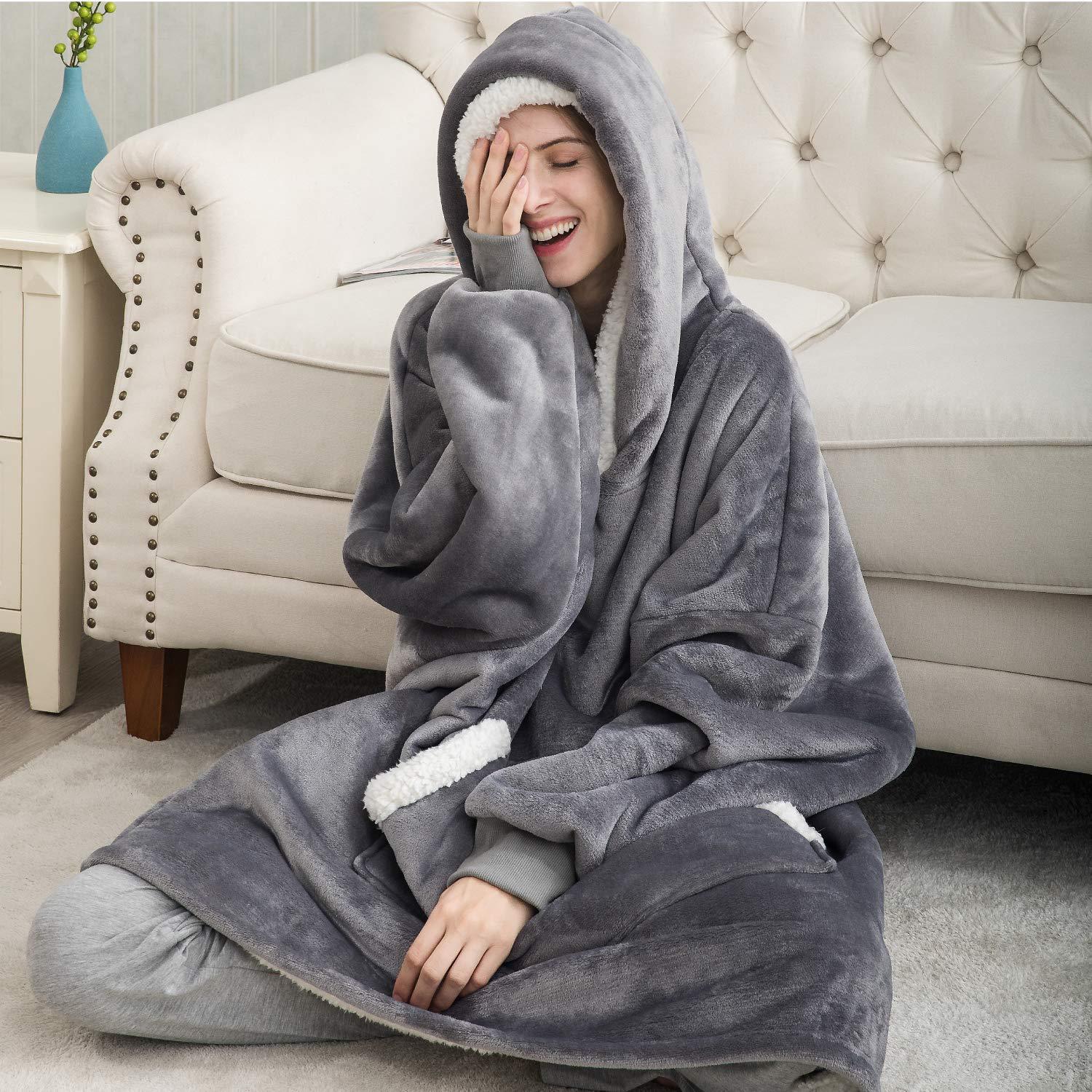 Winter Oversized Hoodies Sweatshirt Women Men Pullover Giant TV Blanket Hoodie Super Long Flannel Blanket with Sleeves Sudaderas Winter Oversized Hoodies Sweatshirt Women Men Pullover Giant TV Blanket Hoodie Super Long Flannel Blanket with Sleeves Sudaderas