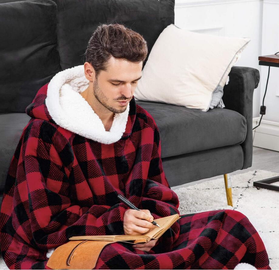Winter Oversized Hoodies Sweatshirt Women Men Pullover Giant TV Blanket Hoodie Super Long Flannel Blanket with Sleeves Sudaderas Winter Oversized Hoodies Sweatshirt Women Men Pullover Giant TV Blanket Hoodie Super Long Flannel Blanket with Sleeves Sudaderas