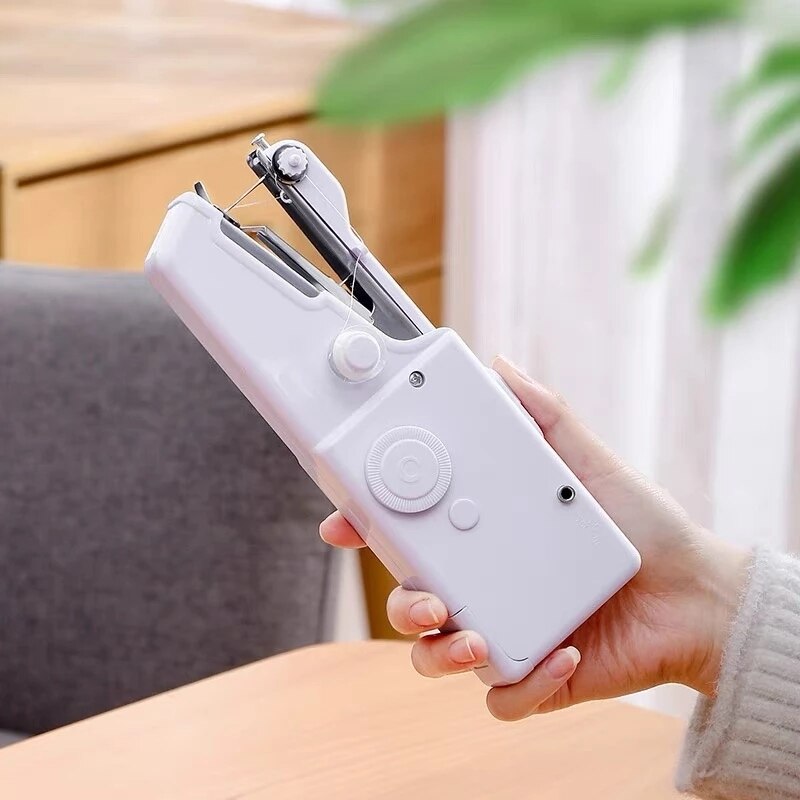 Hand Held Electric MINI Sewing Machine Household Stitch Clothes Sew needlework Set Portable Manual Sewing Machine Handwork Tools Hand Held Electric MINI Sewing Machine Household Stitch Clothes Sew needlework Set Portable Manual Sewing Machine Handwork Tools