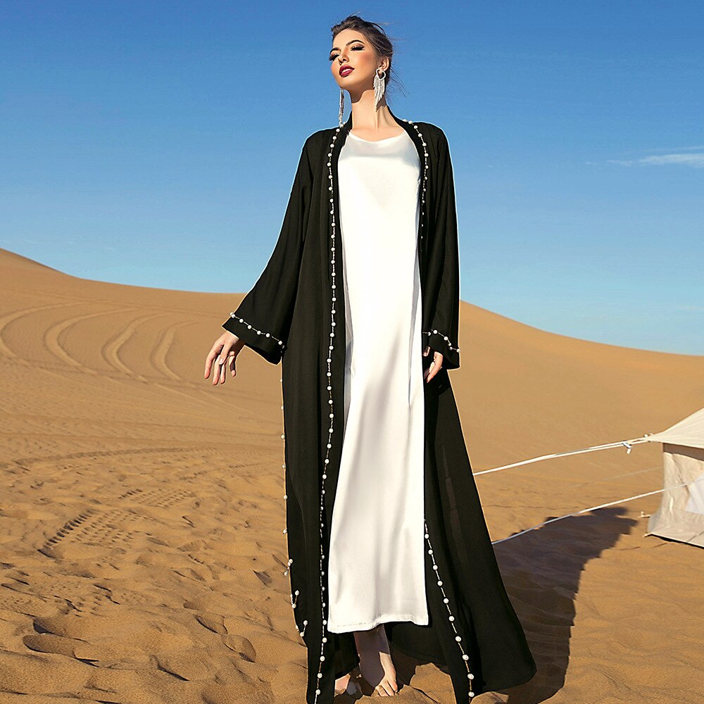 Black Abaya Dubai Turkey Muslim Hijab Dress 2022 Caftan Marocain Arabe Islamic Clothing Kimono Femme Musulmane Djellaba Robes